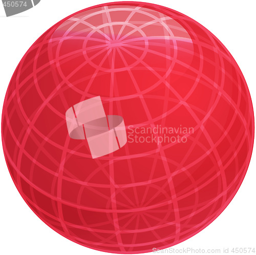 Image of Grid sphere illustration