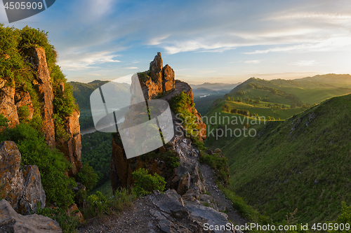 Image of Beauty dawn in the mountains