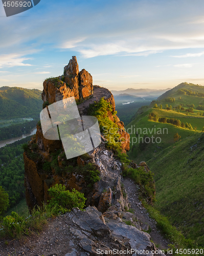 Image of Beauty dawn in the mountains