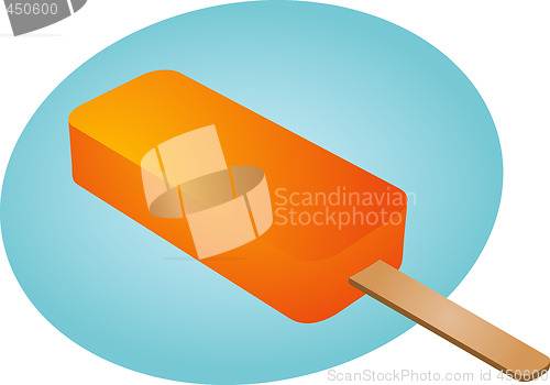 Image of Frozen ice cream treat illustration