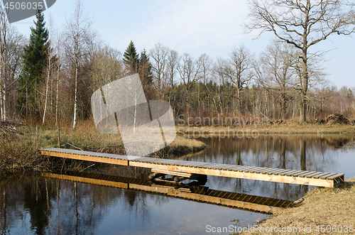 Image of Small wooden footbridge