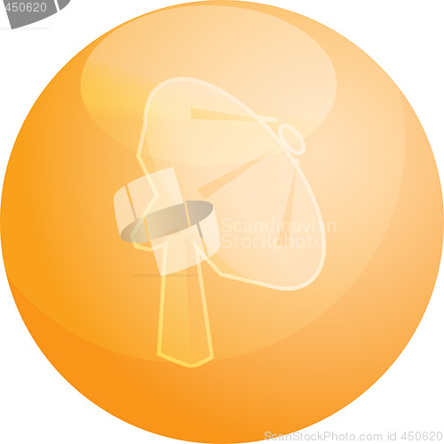 Image of Satellite dish telecommunications illustration