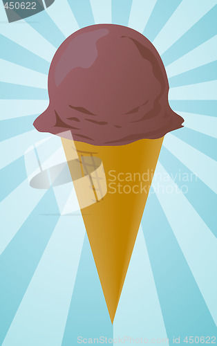 Image of Ice cream cone illustration