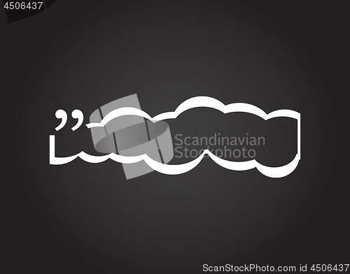 Image of Vector Quotation Mark Speech Bubble. vector quote sign icon