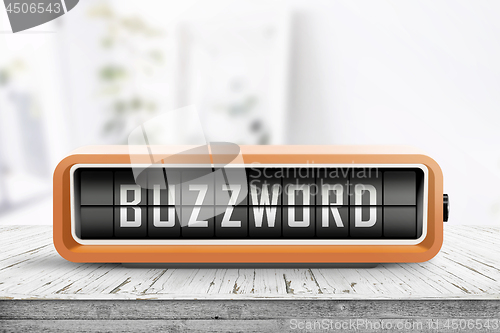 Image of Analog device with the text buzzword