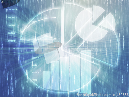 Image of Spreadsheet business charts illustration