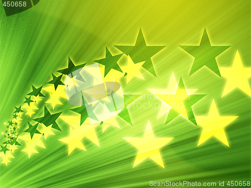 Image of Flying stars illustration