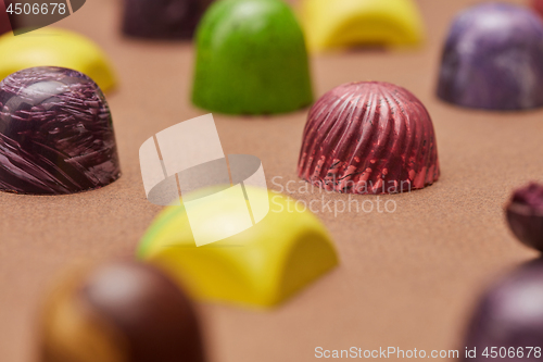 Image of Colorful candies background