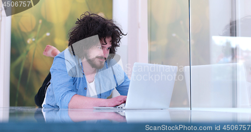 Image of man enjoying relaxing lifestyle