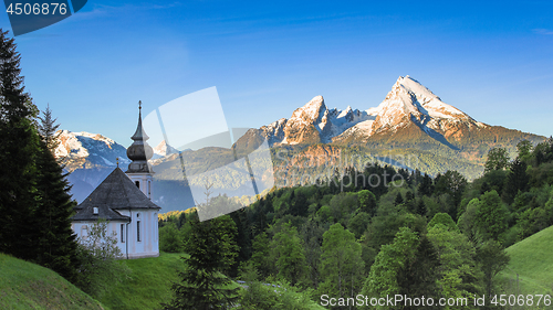 Image of Destination scenery in Berchtesgaden with Maria Gern chapel and 