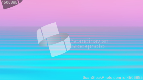 Image of Abstract Motion Blurred Seascape Background In Vibrant Holograph