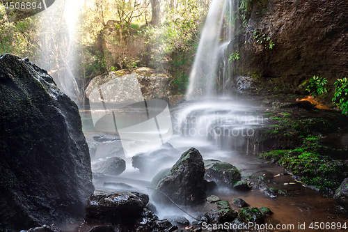 Image of Cascading waterfall in beautiful Australian bushland