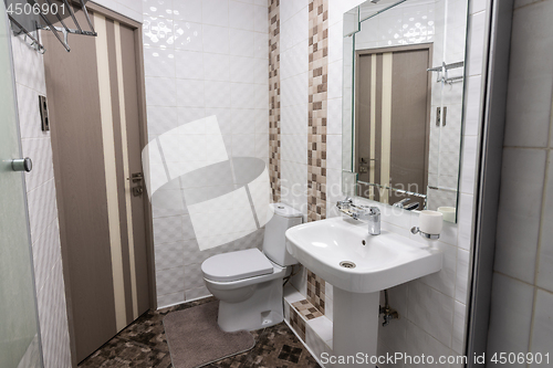 Image of The interior of the toilet room in the apartment