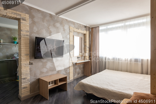 Image of Interior bedroom one-bedroom apartment