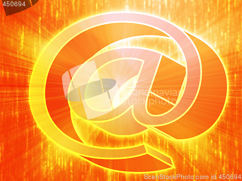 Image of At internet symbol