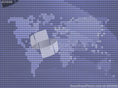 Image of World map mosaic
