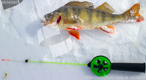 Image of Winter ice fishing