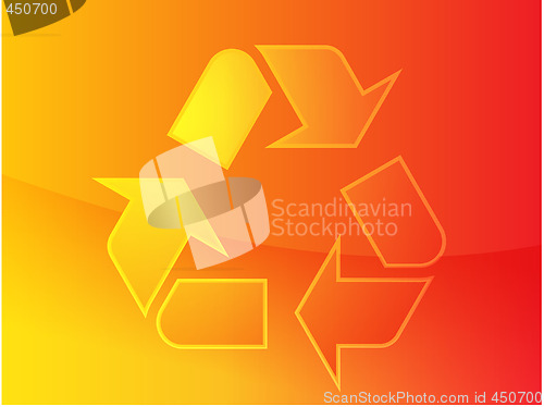 Image of Recycling eco symbol