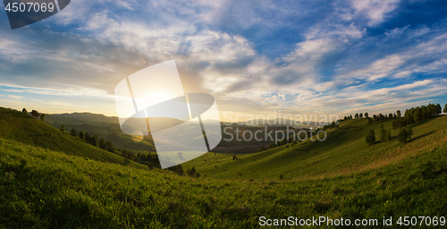 Image of Beauty dawn in the mountains