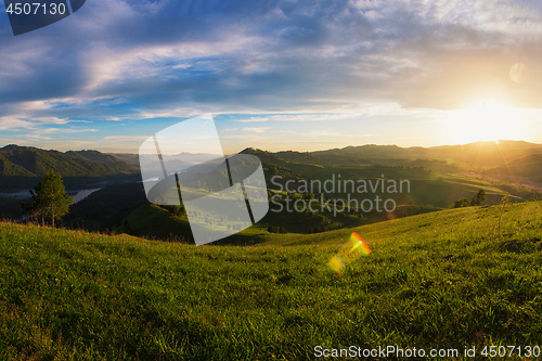 Image of Beauty dawn in the mountains