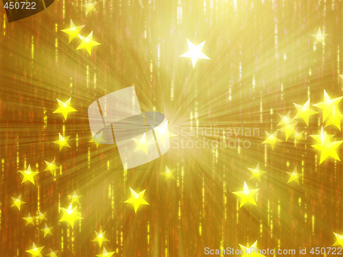 Image of Flying stars illustration