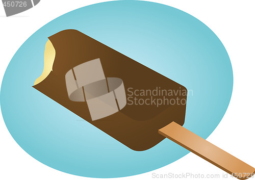 Image of Frozen ice cream treat illustration