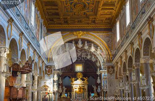 Image of Interior of church. Rome , Italy