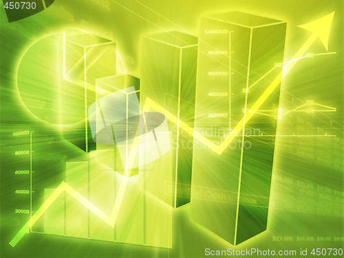 Image of Spreadsheet business charts illustration