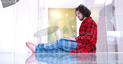 Image of man enjoying relaxing lifestyle