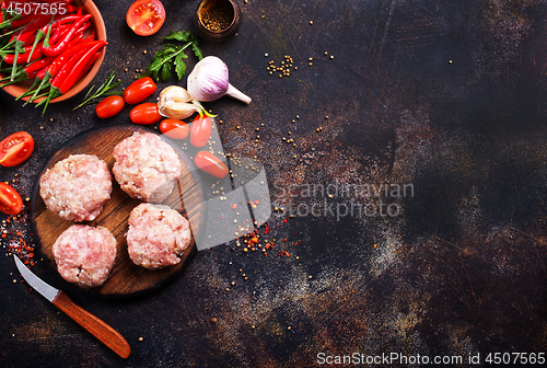 Image of raw cutlets