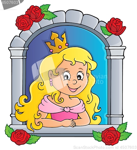 Image of Princess in window theme image 1