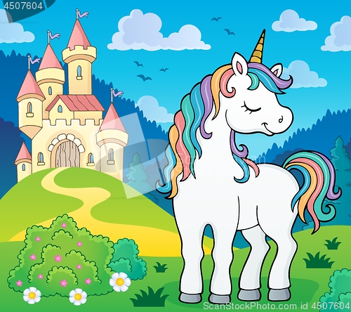 Image of Dreaming unicorn theme image 3