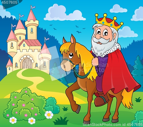 Image of King on horse theme image 5
