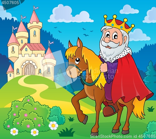 Image of King on horse theme image 5