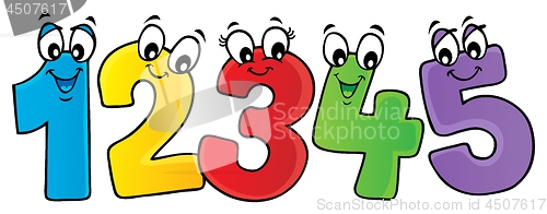 Image of Cartoon numbers theme image 2