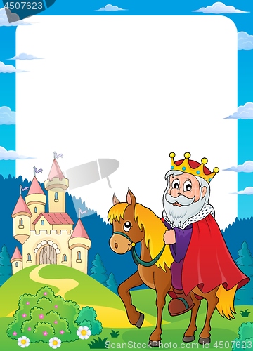 Image of King on horse theme frame 2
