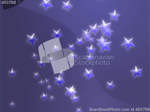 Image of Flying stars illustration