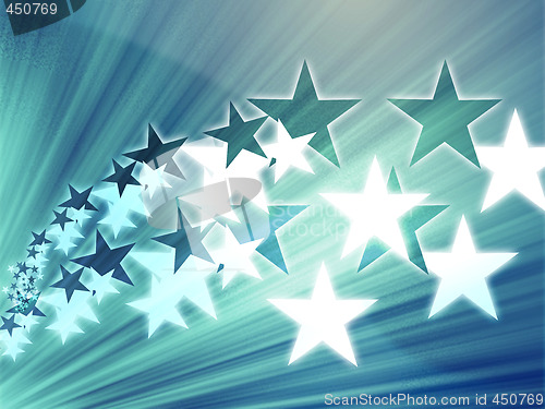 Image of Flying stars illustration