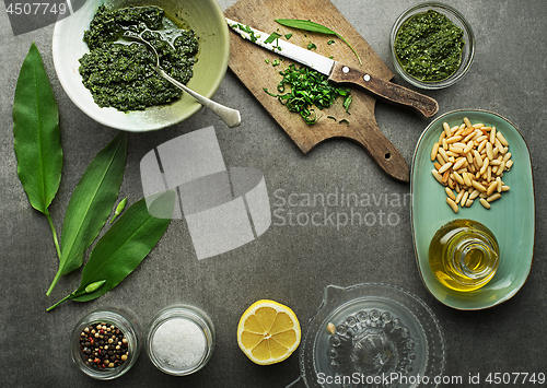 Image of Wild garlic pesto