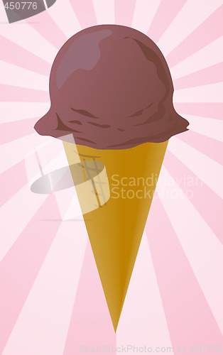 Image of Ice cream cone illustration