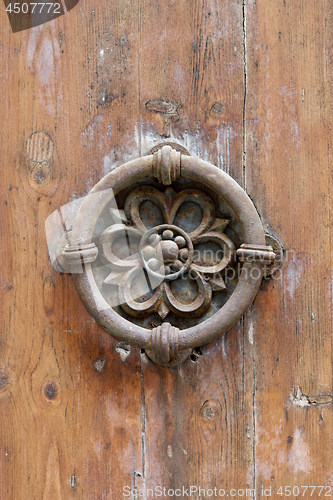 Image of Ancient italian door handle.