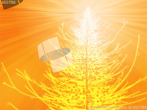 Image of Sparkly christmas tree illustration