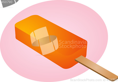 Image of Frozen ice cream treat illustration