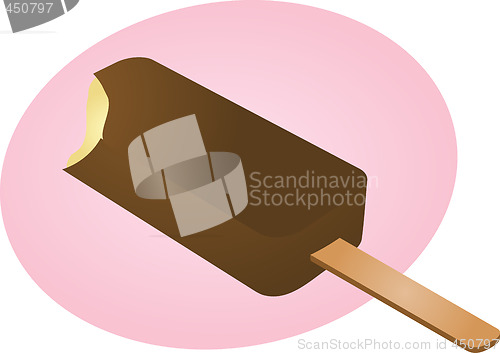 Image of Frozen ice cream treat illustration