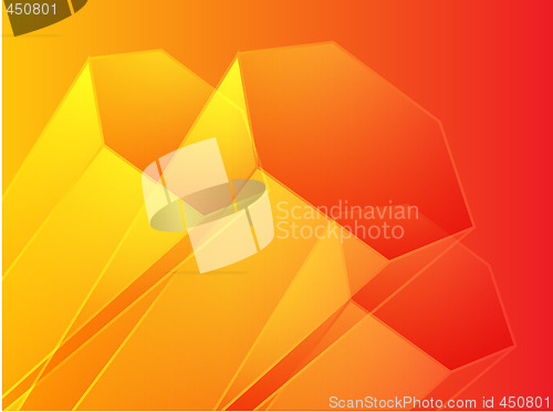 Image of Abstract geometric hexagon design