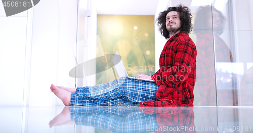 Image of man enjoying relaxing lifestyle