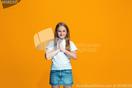 Image of Happy success teen girl