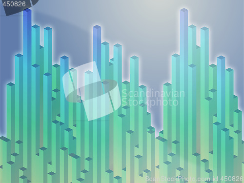 Image of 3d columns illustration