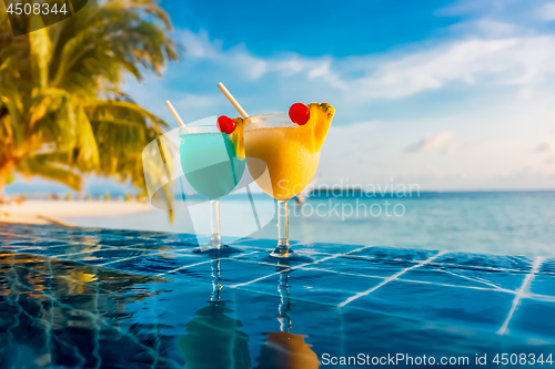 Image of Cocktail near the swimming pool