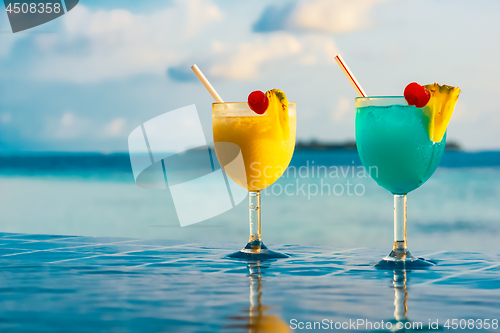 Image of Cocktail near the swimming pool